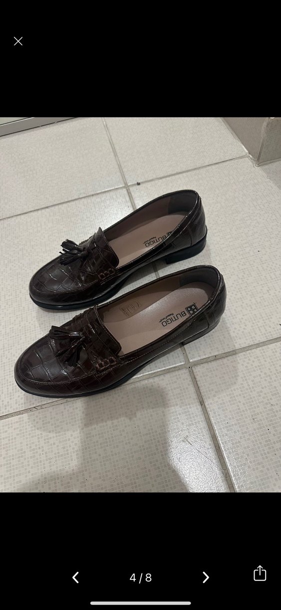 Kahverengi Kroko Desenli Erkek Klasik Ayakkabı - Görsel 2