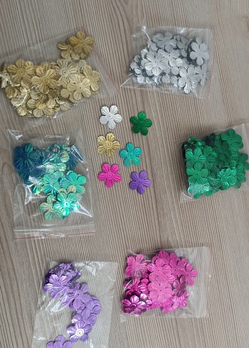 Renkli Çiçek pul - Görsel 5