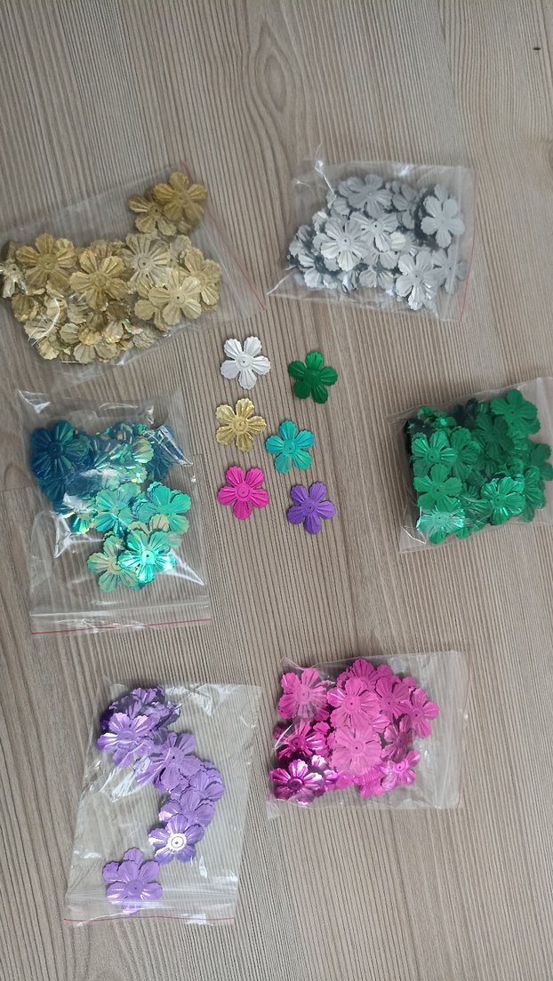 Renkli Çiçek pul - Görsel 5