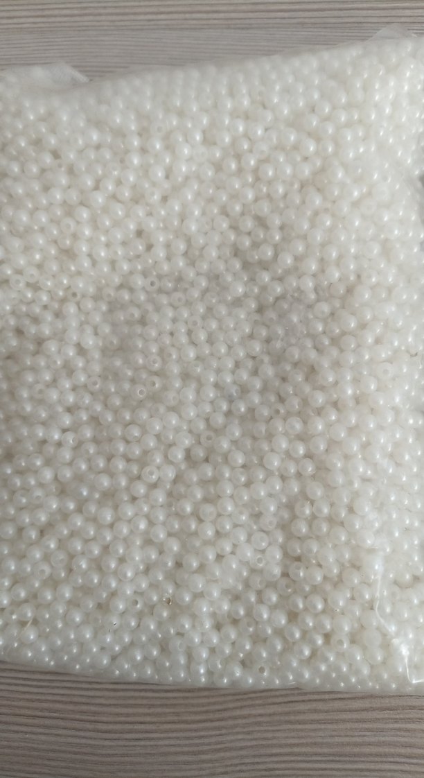 Parlak Beyaz Tırnak Süsü İnci Boncuklar - Görsel 2