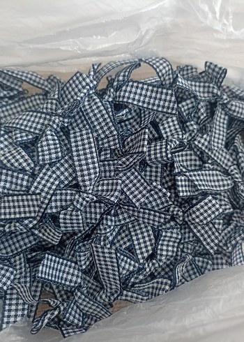 Erkek Ekose Desenli Papyon Gri Beyaz - Görsel 2