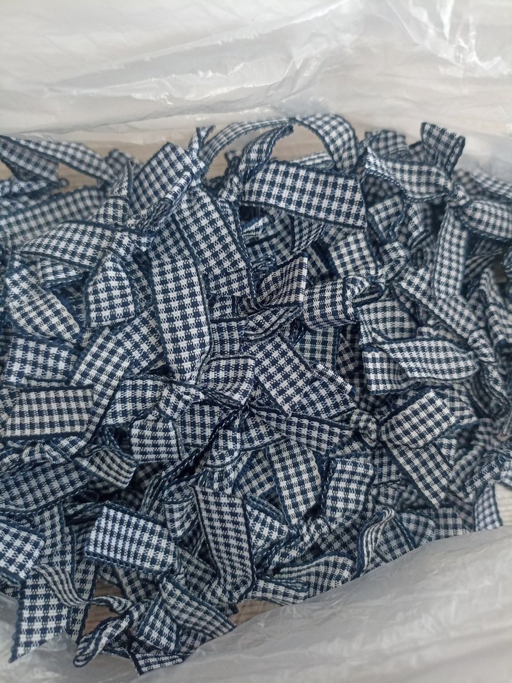 Erkek Ekose Desenli Papyon Gri Beyaz - Görsel 2