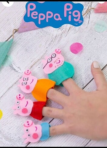Peppa pig parmak kukla