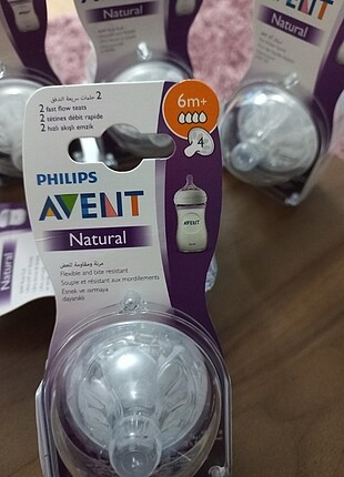 Avent natural 4 numara 3 delik biberon ucu