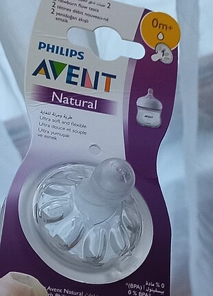 Avent natural 1 numara yenidoğan kullanılmamış biberon ucu