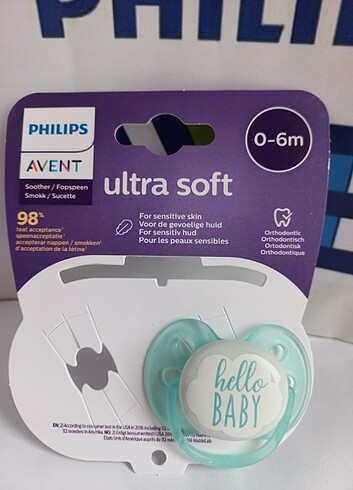 Avent ultra soft 0-6 emzik 