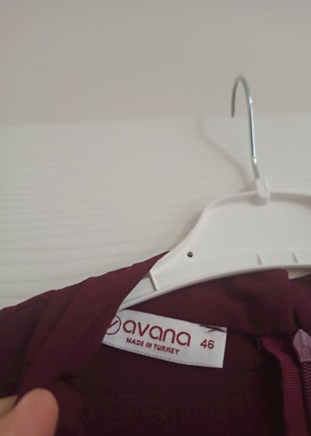 Bordo Uzun Kollu Salaş Tunik - Görsel 2