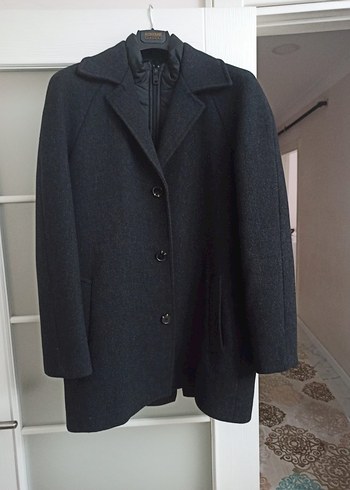 Gri Erkek Midi Boy Düğmeli Klasik Ceket - Görsel 2