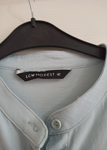 Gri Uzun Kollu Keten Tunik - Görsel 2