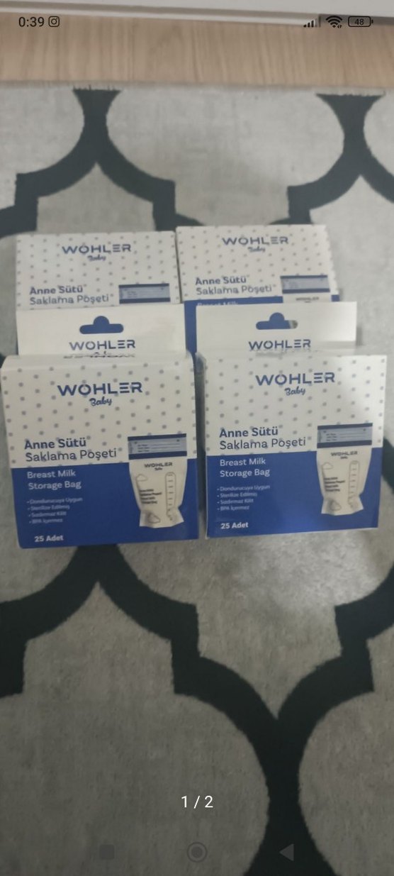Wohler Anne Sütü Saklama Poşeti 25'li - Görsel 2