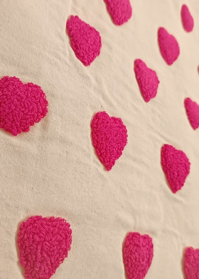 Punch işleme yıkanmış ham bez çanta  - Görsel 2