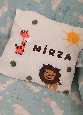 Punch işleme çocuk veya bebek kırlent  - Görsel 2