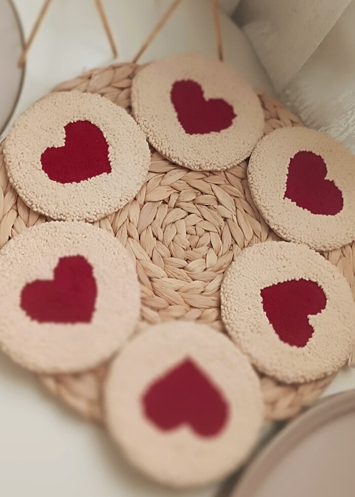 Punch işleme bardak altlığı  - Görsel 3