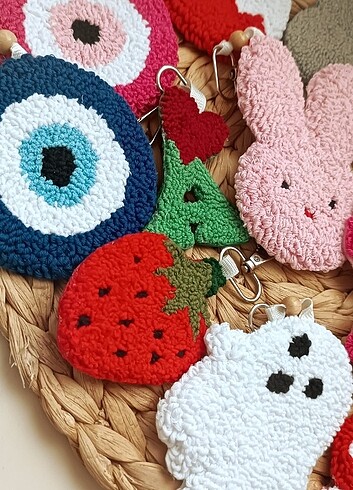 4moms Punch işleme sevimli anahtarlık ve çanta süsleri