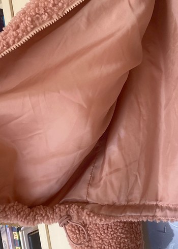 m Beden pembe Renk Pembe Yumuşak Fermuarlı Kadın Ceket