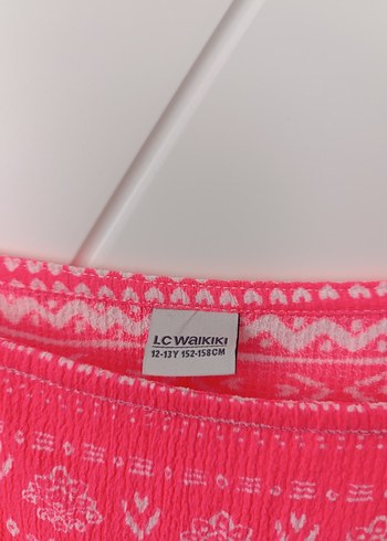 LC Waikiki Kız Çocuk Pembe Renkli Bohem Elbise