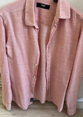 Pembe erkek gömlek - Görsel 4