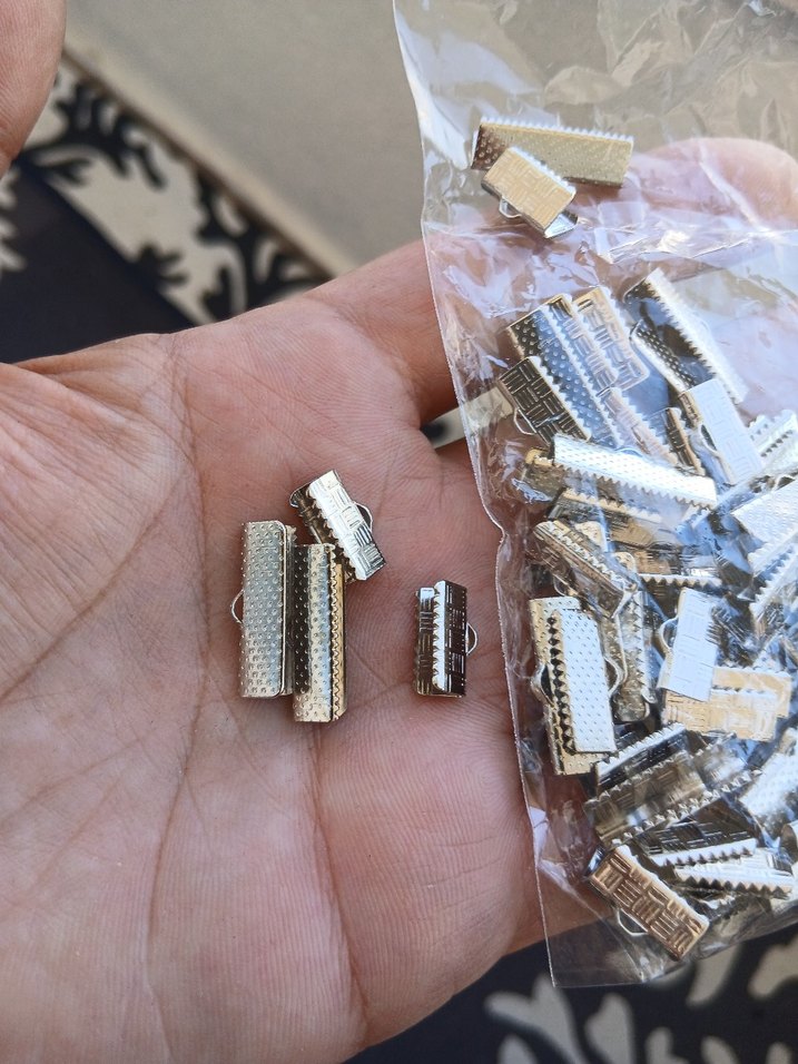 Kadınlar için Simli Altın Rengi Mandal Klips - Görsel 2