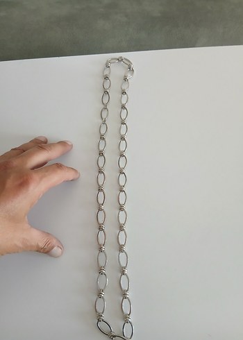 Gri Zincir Detaylı Kadın El Zinciri - Görsel 5