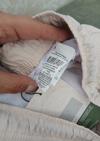 Beyaz Pamuklu Jeep Mini Şort - Görsel 12