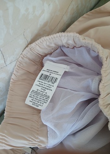 Beyaz Pamuklu Jeep Mini Şort - Görsel 5