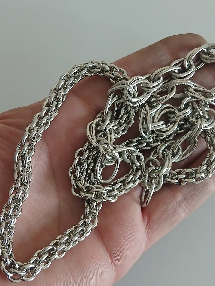 Zincir Detaylı Kadın El Zinciri Gri - Görsel 4