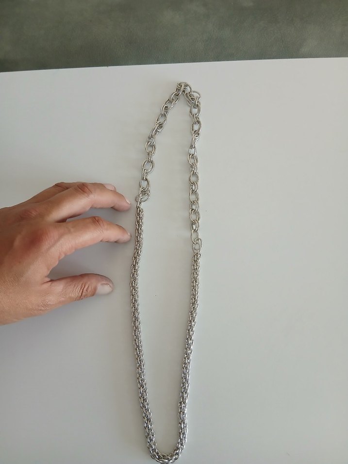 Zincir Detaylı Kadın El Zinciri Gri - Görsel 3