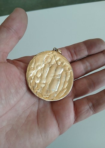 American Vintage Bohem Tarzı Altın Renkli Boncuklu Kolye Ucu