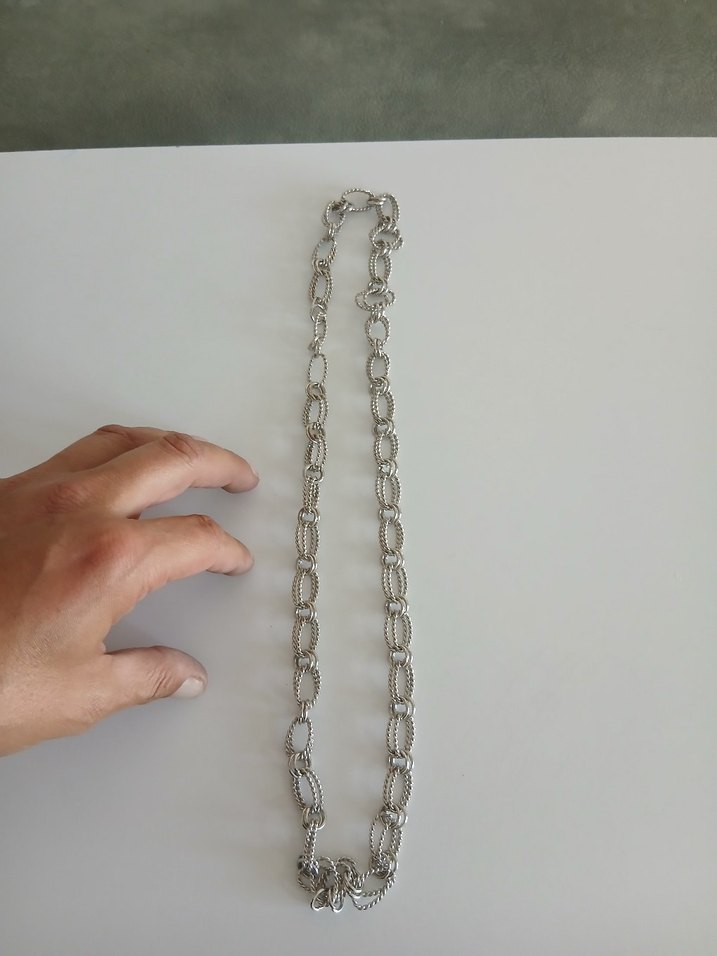 Gri Zincir Detaylı Kadın El Zinciri - Görsel 4