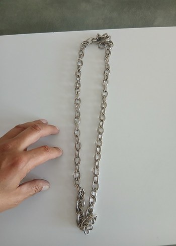 Kadın Zincir Detaylı Gri El Zinciri - Görsel 3
