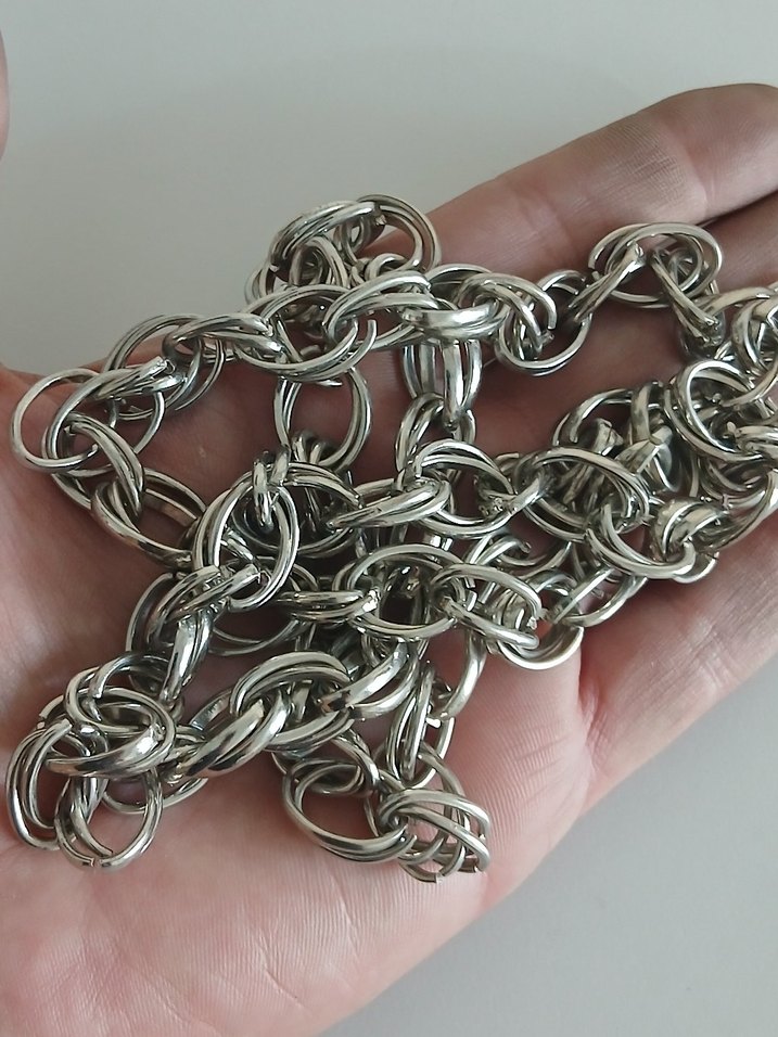 Kadın Zincir Detaylı Gri El Zinciri - Görsel 4