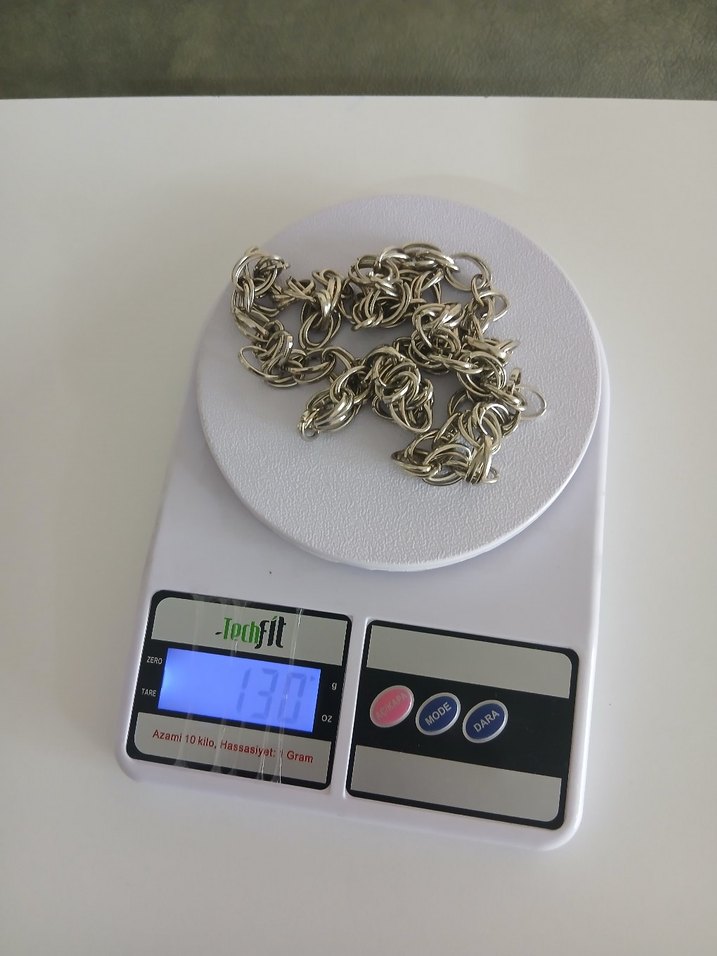 Kadın Zincir Detaylı Gri El Zinciri - Görsel 2