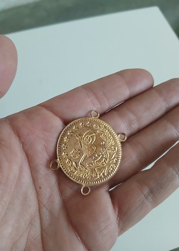 Beden Altın Renkli Vintage Broş