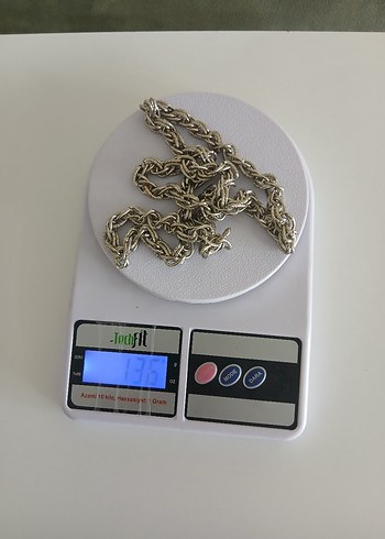 Zincir Detaylı Gri Kadın El Zinciri - Görsel 2