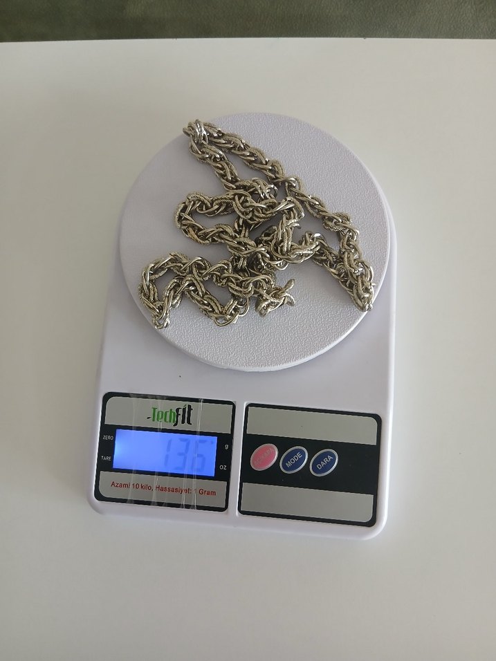 Zincir Detaylı Gri Kadın El Zinciri - Görsel 2