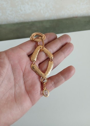 Altın Renk Zincir Detaylı Kadın El Zinciri - Görsel 4