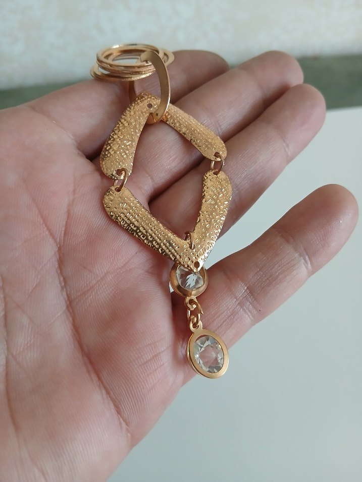 Altın Renk Zincir Detaylı Kadın El Zinciri - Görsel 3