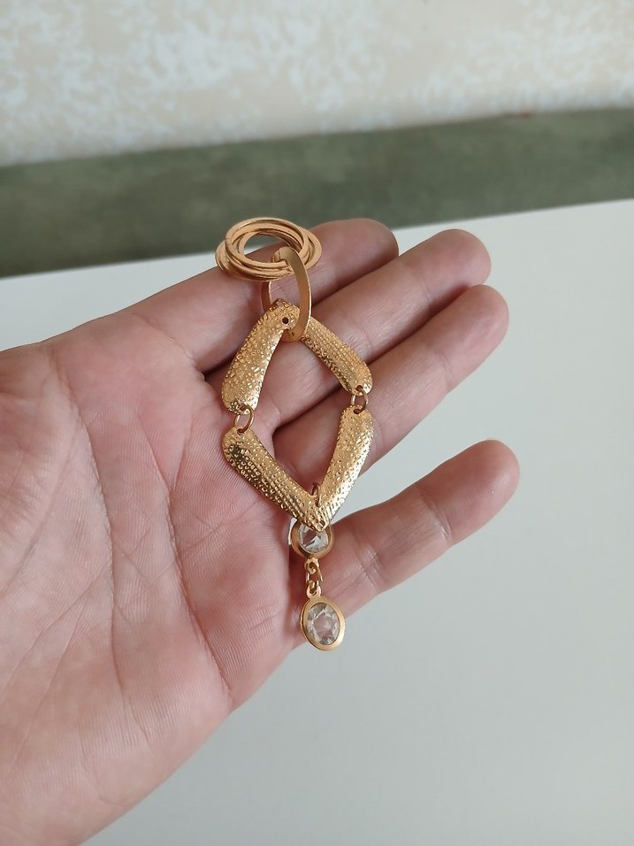 Altın Renk Zincir Detaylı Kadın El Zinciri - Görsel 4