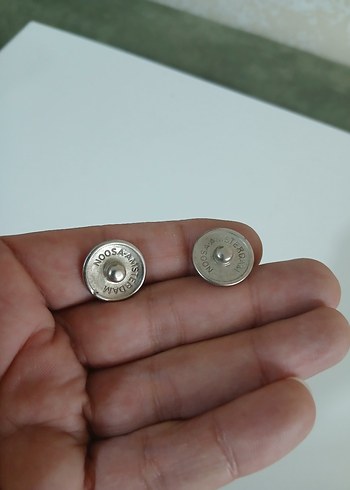 Gri Vintage Erkek Küpeleri - Görsel 2