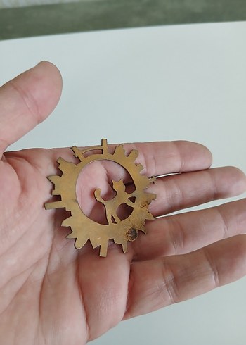 Parlak Kahverengi Kedi Aksesuarı - Görsel 2