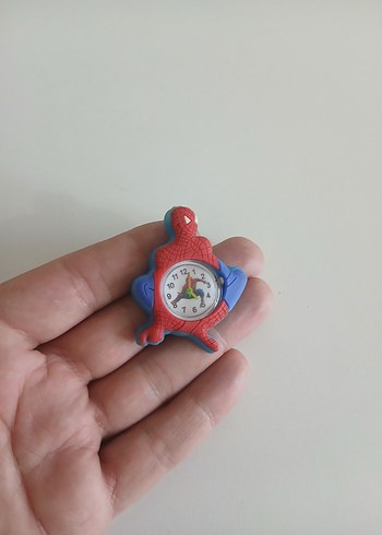 Renkli Örümcek Adam Figürlü Çocuk Saati - Görsel 4