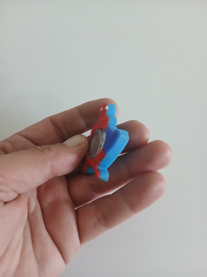 Renkli Örümcek Adam Figürlü Çocuk Saati - Görsel 3