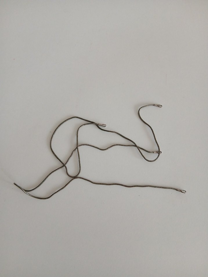 Gri Yılan Desenli Elastik Kadın El Zinciri - Görsel 2