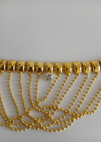 Zarif Zincir Detaylı Kadın Vücut Zinciri - Görsel 4