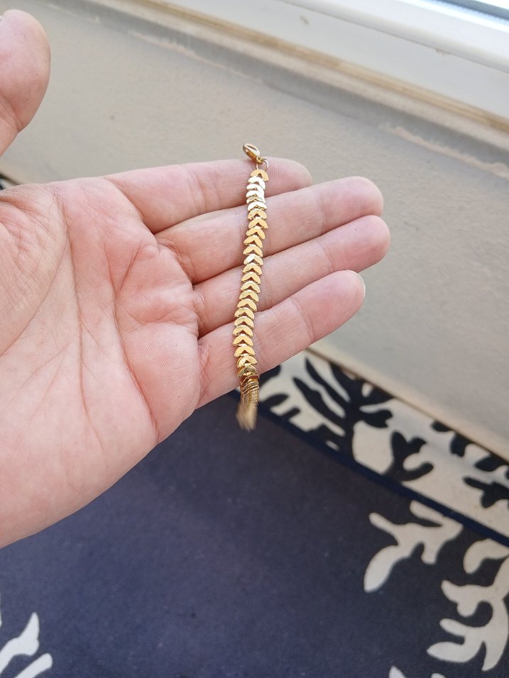 Parlak Altın Zincir Detaylı Kadın El Zinciri - Görsel 2