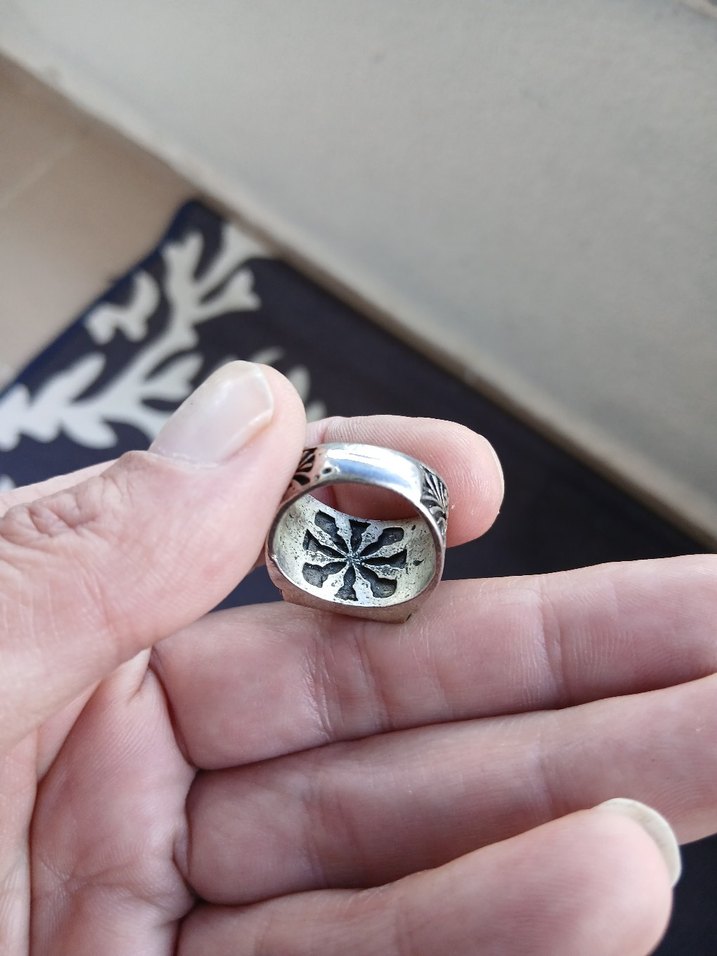 Vintage Gri Erkek Yüzük - Görsel 5