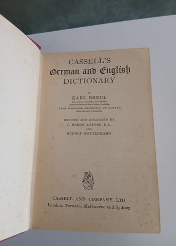 Cassell's Almanca-İngilizce Sözlük - Görsel 8