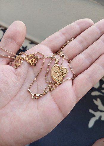 Beden 14 k Altin kaplama Kolye