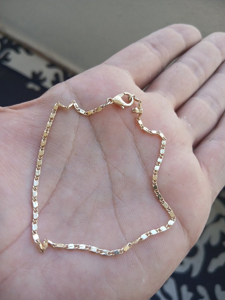 Altın Renkli Zincir Detaylı Kadın El Zinciri - Görsel 2