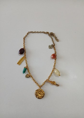 Altın Renkli Zincir Detaylı Kadın El Zinciri - Görsel 4